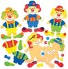 Clown DIY Fridge Magnets - 8 Mix & Match Magnet Kits. Craft Fridge Magnets. Clown Crafts. Size 14cm x 10.5cm.