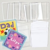 Coaster Kits Bulk Pack - 30 Clear Transparent Blank Craft Coasters With An Insert To Colour In. 9cm.