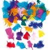Collage Feathers (Pack of 130) Natural Craft Materials