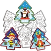 Colour-in Christmas Window Decorations (Pack of 12) Christmas Crafts
