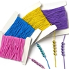 Coloured Elastic (Per pack) Jewellery 4 assorted colours - Pink,  Yellow,  Blue and Purple
