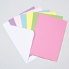 Coloured Greeting Cards (Pack of 12) Craft Blanks & Bases 6 assorted colours