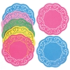Coloured Paper Doilies (Pack of 120) Paper & Card 5 assorted colours - colours may vary