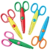 Craft Scissors (Pack of 10)5 Assorted Colourways & Patterns,  Waves,  ZigZags & More,  13.5cm