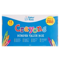 Crayons Bumper Value Box (Box of 288) Drawing 12 assorted colours