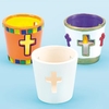 Cross Ceramic Tealight Holders (Box of 4) Easter Crafts For Kids