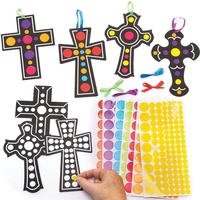Cross Dotty Art Decorations (Pack of 12)