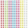 Crystal Glitter Stick-On Stars (Pack of 280) Stickers 7 assorted colours