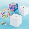 Cube Money Box Blanks (Pack of 3) Decoration Craft Kits