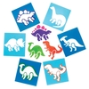 Dinosaur Stencils (Pack of 6) Art Supplies,  Art Materials Stencil colour - Blue