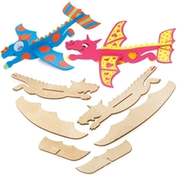 Dragon Wooden Glider Kits (Pack of 8) Pocket Money Toys
