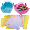 Easter Baskets Bumper Value Pack (Pack of 30) Easter Crafts For Kids 6 assorted colours - Yellow,  Purple,  Pink,  Blue,  Green & Orange