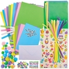 Easter Bumper Craft Activity Pack (Per pack) Easter Crafts For Kids 5 assorted colours - Green,  Purple,  Pink,  Blue & Yellow