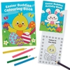 Easter Characters Activity Packs (Per 4 packs) Easter Toys 5 pencil colours - Pink,  Green,  Purple,  Blue & Yellow