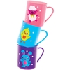 Easter Characters Plastic Cups (Pack of 4) Easter Toys,  Gifts For Children,  4 Assorted Colours & Designs,  7cm