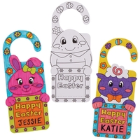 Easter Colour-in Door Hangers (Pack of 10)