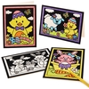 Easter Colour-in Fuzzy Art Cards (Pack of 10) Easter Crafts For Kids,  5 Assorted Designs,  Homemade Greeting Cards
