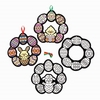 Easter Colour-in Fuzzy Art Wreaths (Pack of 10) Easter Crafts For Kids 5 assorted ribbon colours - Pink,  Blue,  Purple,  Yellow & Green