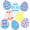 Easter Egg Foam Stampers (Pack of 10) Washable Stamps,  2 Foam Colours,  10 Assorted Designs,  Easy Use