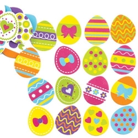 Easter Egg Foam Stickers (Pack of 125) Easter Craft Supplies,  25 Assorted Designs,  Card Making & Crafts