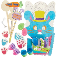Easter Egg Hunt Kit (Per pack) Easter Activities For Kids,  4 Assorted Basket & Egg Colours,  All-In-One Pack