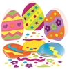 Easter Egg Mix & Match Greeting Card Kits (Pack of 6) Easter Crafts 6 assorted card colours - Blue,  Orange,  Green,  Pink,  Yellow & Purple