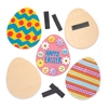 Easter Egg Wooden Magnets (Pack of 10) Design Your Own,  Self-Adhesive Magnets Included