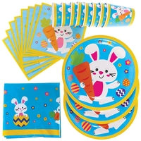 Easter Party Tableware Set (Per set) Easter Party Supplies