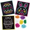 Easter Sequin Craft Picture Kits (Pack of 5) Easter Crafts For Kids 7 assorted sequin colours - Blue,  Pink,  Purple,  Yellow,  Orange,  Green & White