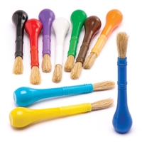 Easy-Grip Paint Brushes (Pack of 10) Art Supplies,  Art Materials 10 assorted colour handles