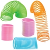 Egg Shaped Springs (Pack of 10) Pocket Money Toys 5 assorted colours - Blue,  Green,  Pink,  Purple & Orange