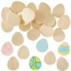 Egg Shaped Wooden Painting Stones (Pack of 30) Natural Craft Materials,  Easter Decorations,  Personalise Your Own