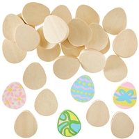 Egg Shaped Wooden Painting Stones (Pack of 30) Natural Craft Materials,  Easter Decorations,  Personalise Your Own