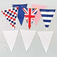 Fabric Platinum Jubilee Bunting (Per pack)