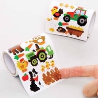 Farm Sticker Rolls Value Pack (Pack of 600) Stickers