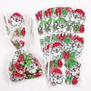 Festive Gift Bags & Seals (Pack of 20) Christmas Party Supplies,  Santa Design,  Twist Ties Included,  125mm x 290mm