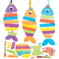 Fish Stacking Mix & Match Kits (Pack of 6) Art Craft Kits