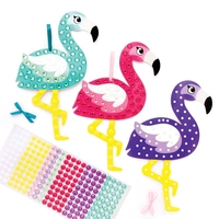 Flamingo Diamond Art Kits (Pack of 3) Art Craft Kits 3 flamingo colours - Pink,  Purple & Teal