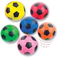 Football High Bounce Bouncy Balls (Pack of 12) Pocket Money Toys,  6 Assorted Colours