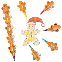 Gingerbread Man Pop-a-Crayons (Pack of 8)