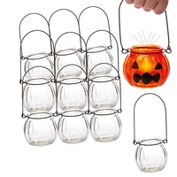 Glass Lantern Tealight Holders Bulk Pack (Pack of 32)