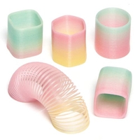 Glow in the Dark Springs (Pack of 12) Pocket Money Toys,  Party Bag Filler/Prizes,  Assorted Shapes