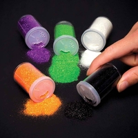 Halloween Glitter Shakers (Pack of 5) Halloween Craft Supplies Orange,  green,  purple,  balck,  white