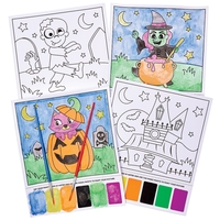 Halloween Magic Painting Pictures (Pack of 10)
