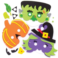 Halloween Mask Kits (Pack of 4) Halloween Crafts