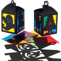 Halloween Stained Glass Lantern Kits (Pack of 4) Range Of Designs
