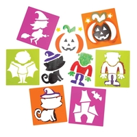 Halloween Stencils (Pack of 6) Halloween Craft Supplies
