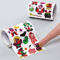 Halloween Sticker Rolls Value Pack (Pack of 760) Halloween Craft Supplies