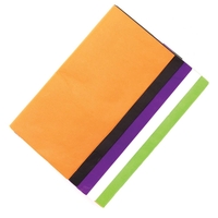 Halloween Tissue Paper Value Pack (Pack of 25) Halloween Craft Supplies 5 assorted colours - Black,  Orange,  Purple,  White & Green