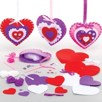 Heart Decoration Sewing Kits (Pack of 3) Mother